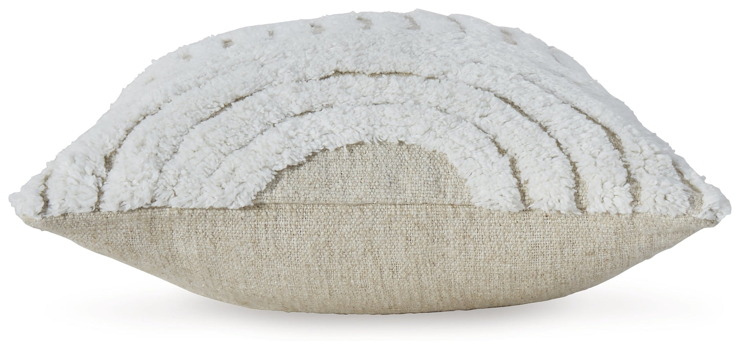 Farissen White/Tan Pillow- Viva Furn