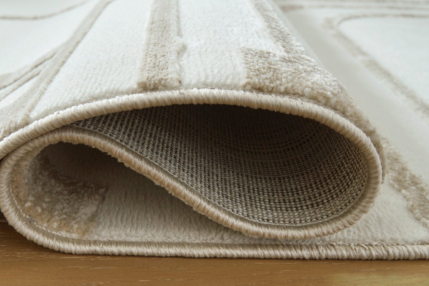 Farongrove Ivory/Beige Large Rug- Viva Furn