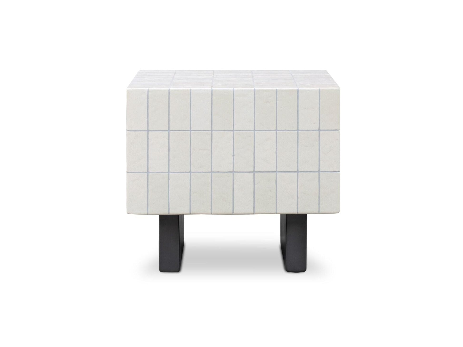 Farren Cream Outdoor Side Table - Ornate Home