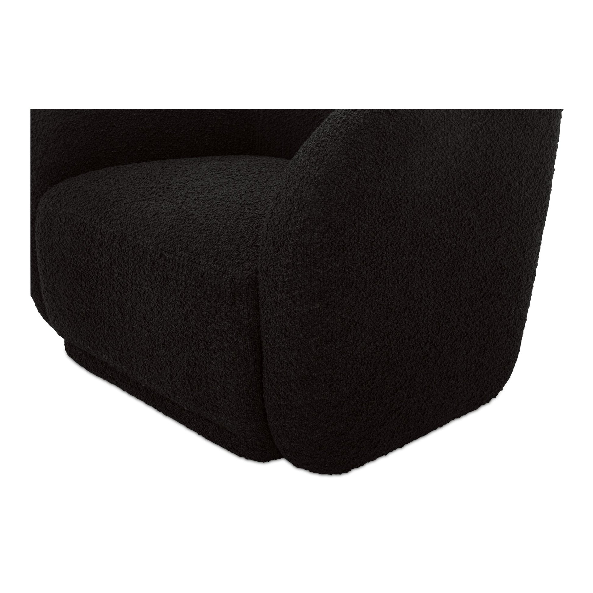 Faye Black Boucle Accent Chair - Ornate Home