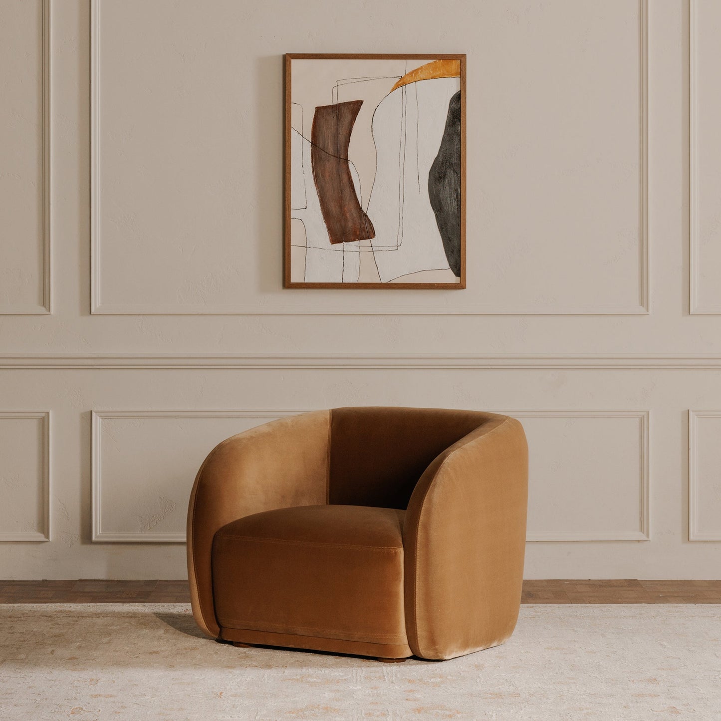 Faye Tan Accent Chair - Ornate Home