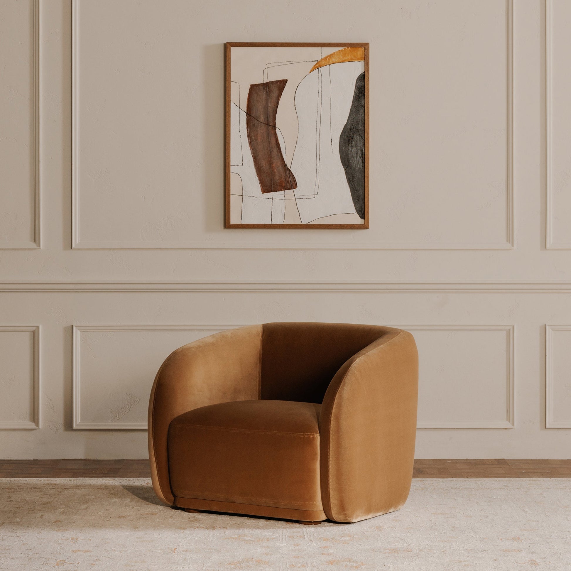 Faye Tan Accent Chair - Ornate Home