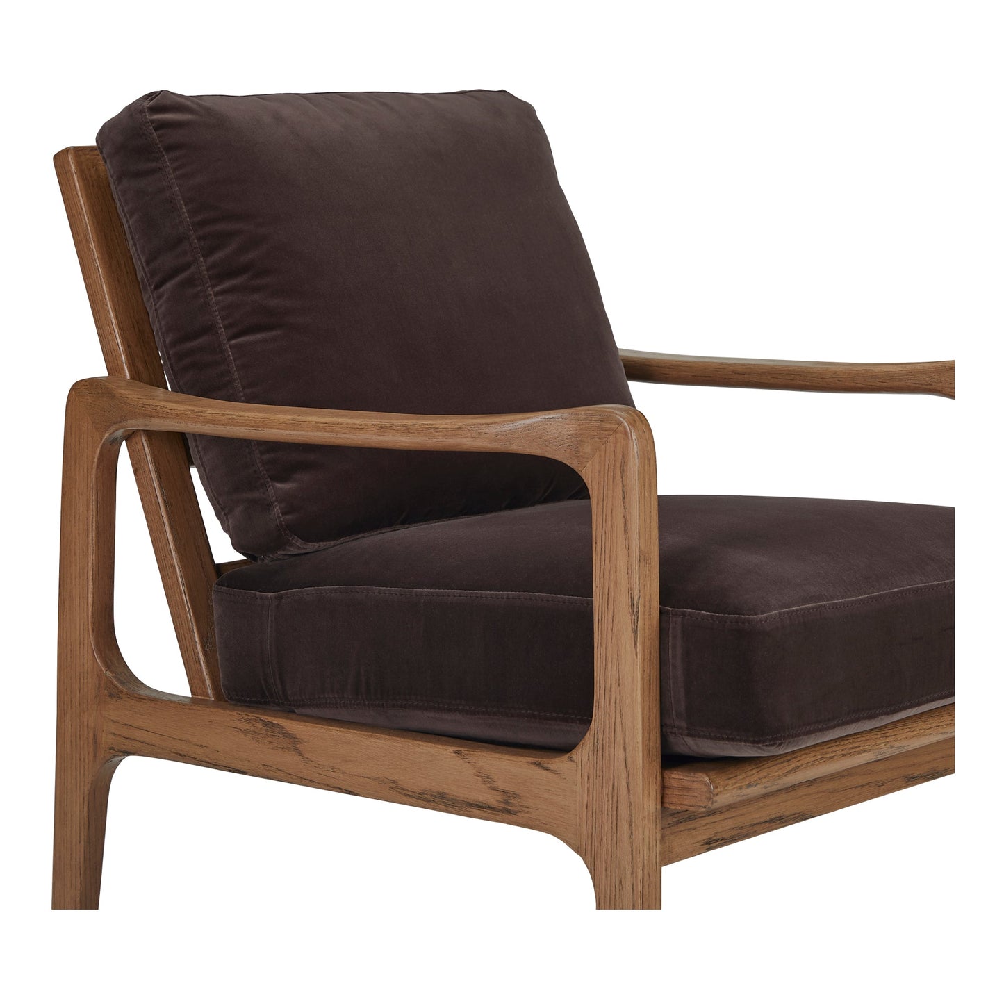 Fearne Dark Brown Accent Chair - Ornate Home