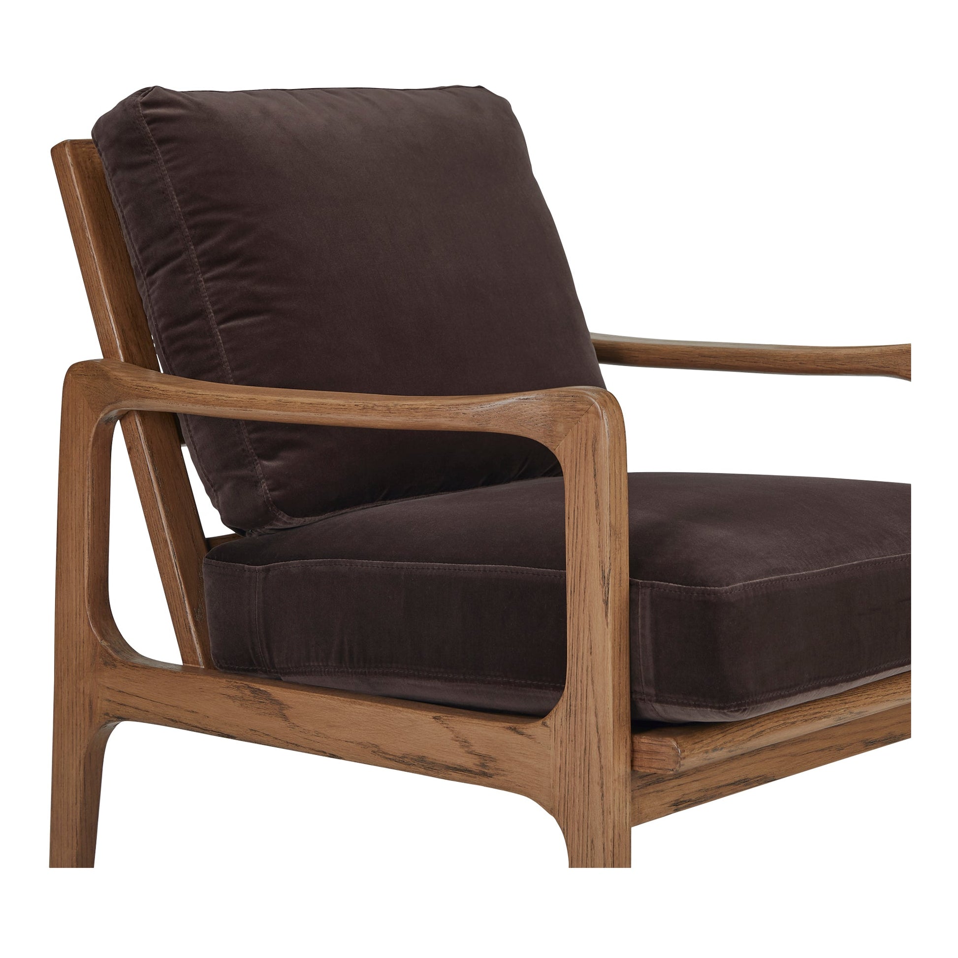 Fearne Dark Brown Accent Chair - Ornate Home