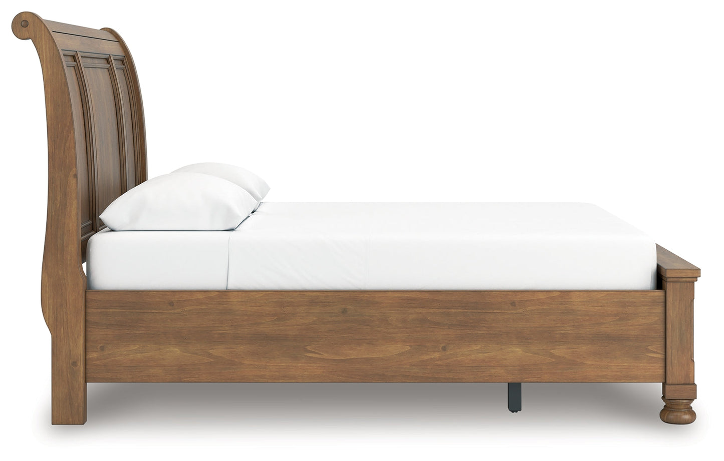 Feddinger Medium Brown Queen Storage Sleigh Bed- Viva Furn