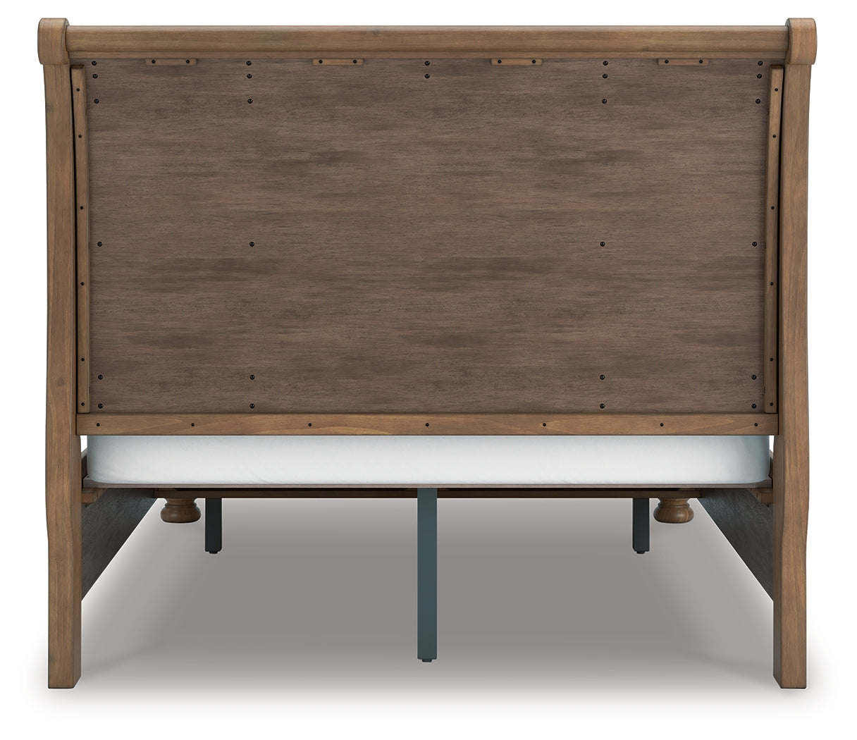 Feddinger Medium Brown Queen Storage Sleigh Bed- Viva Furn