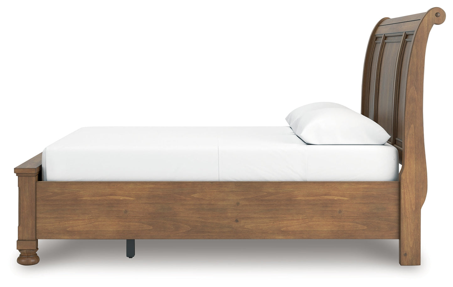 Feddinger Medium Brown Queen Storage Sleigh Bed- Viva Furn