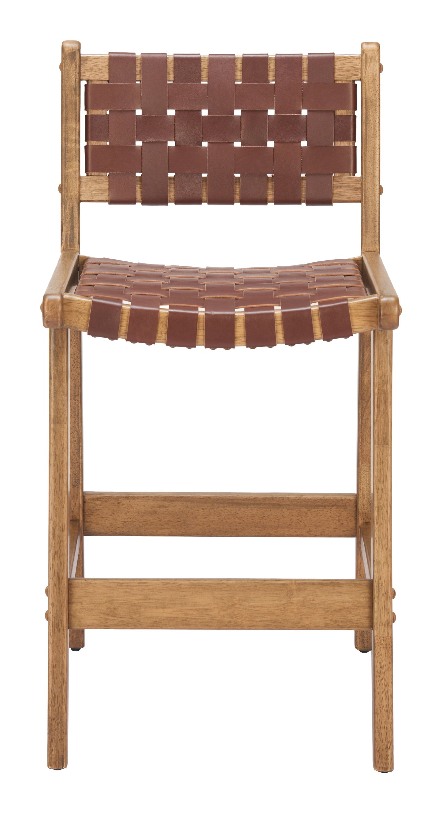 Feder Brown Counter Stool (Set of 2) - Ornate Home