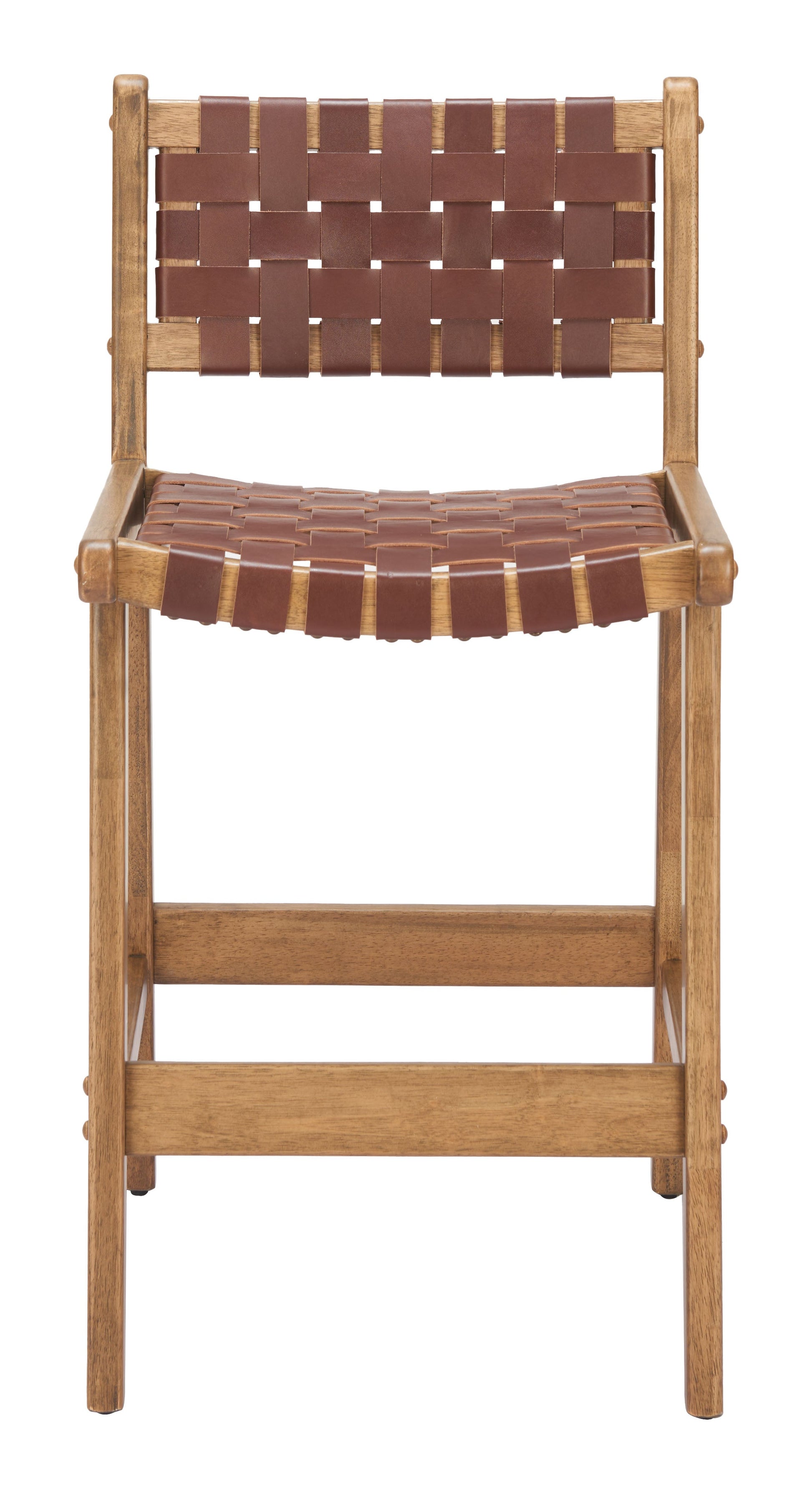Feder Brown Counter Stool (Set of 2) - Ornate Home