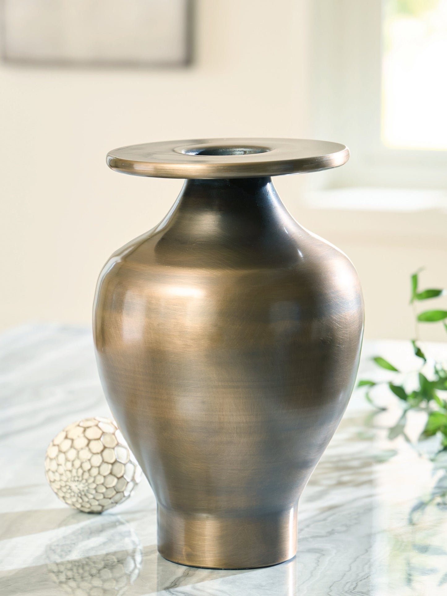 Fedorleigh Antique Brass Vase- Viva Furn