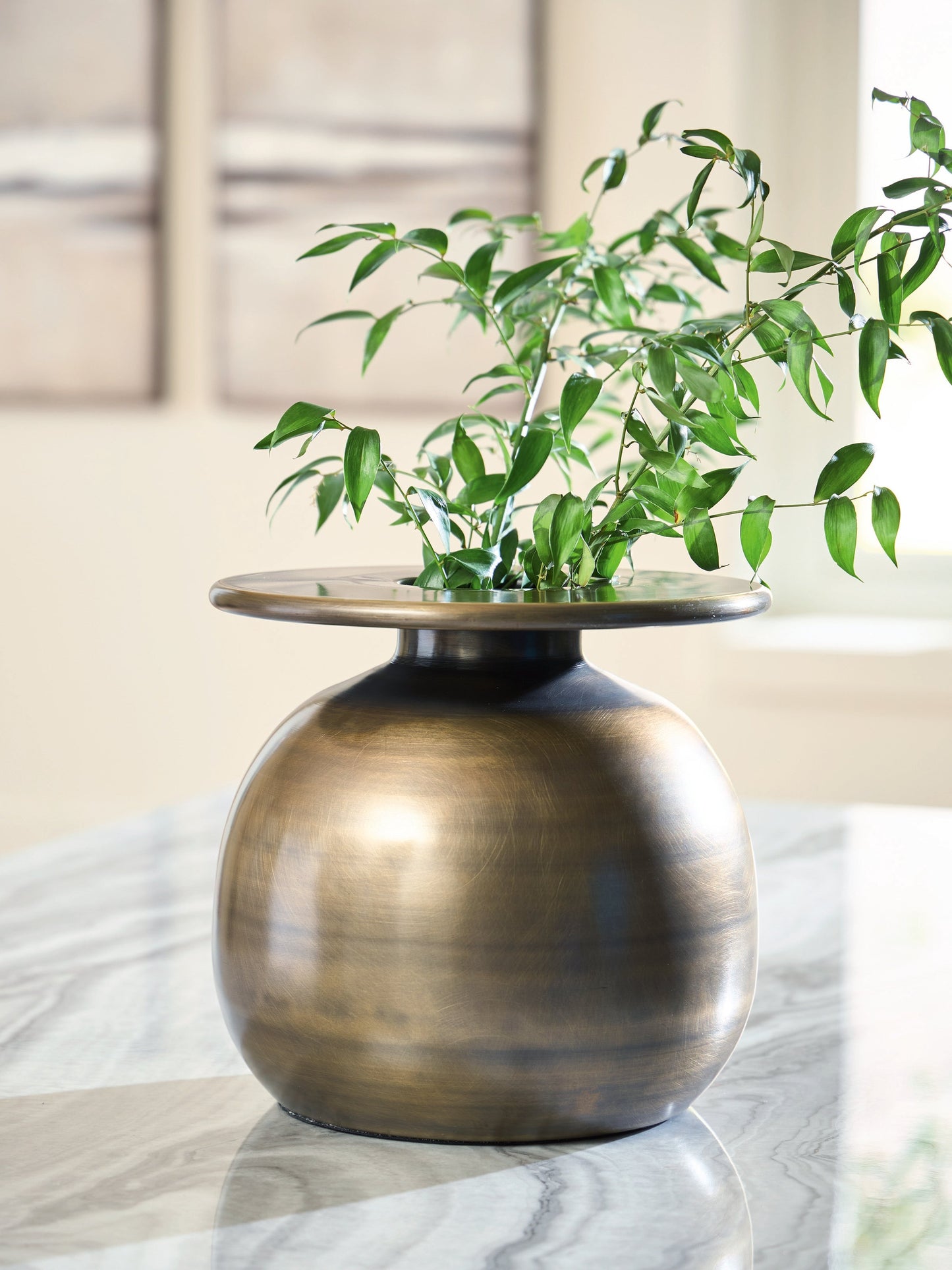 Fedorleigh Antique Brass Vase- Viva Furn