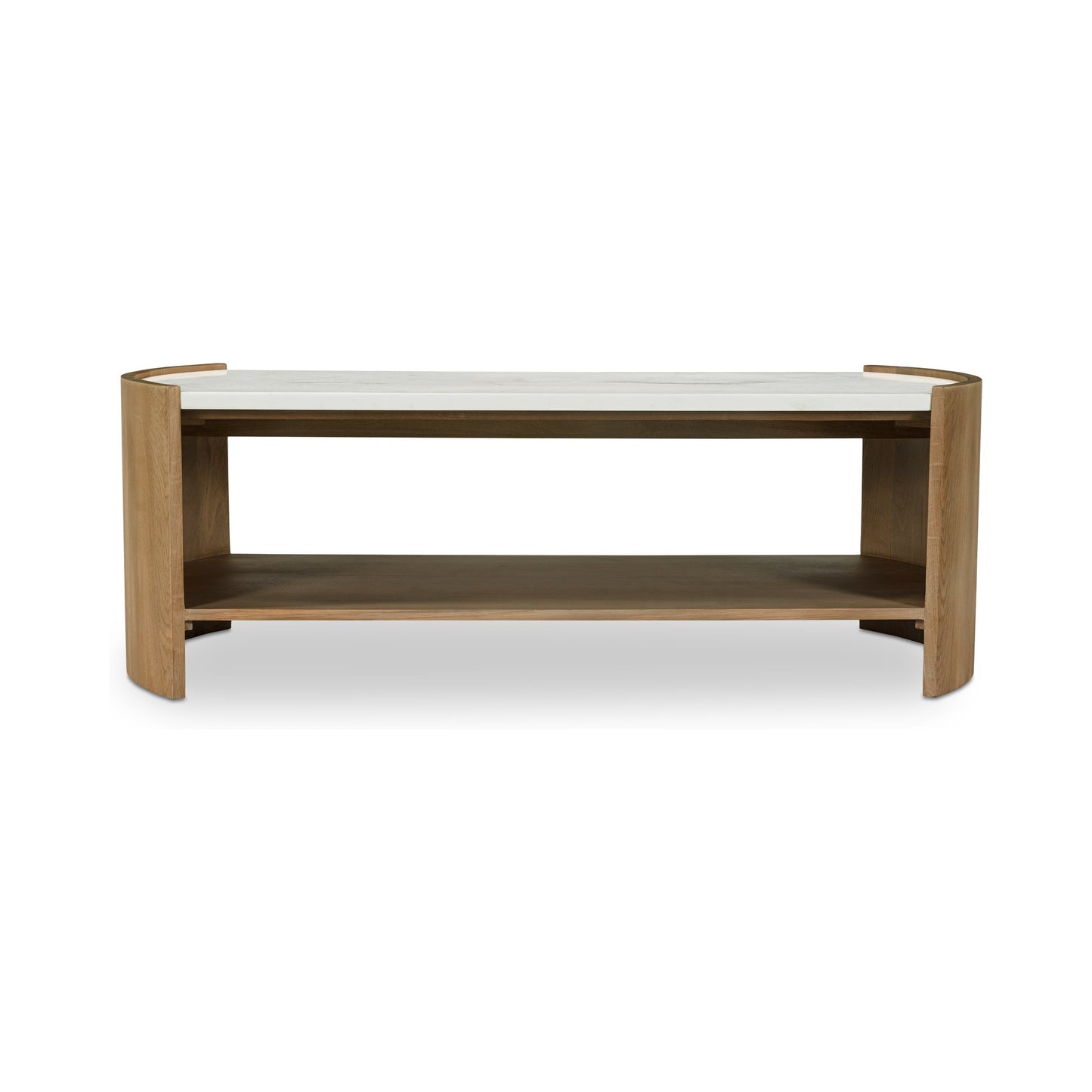 Fern White/Brown Coffee Table - Ornate Home