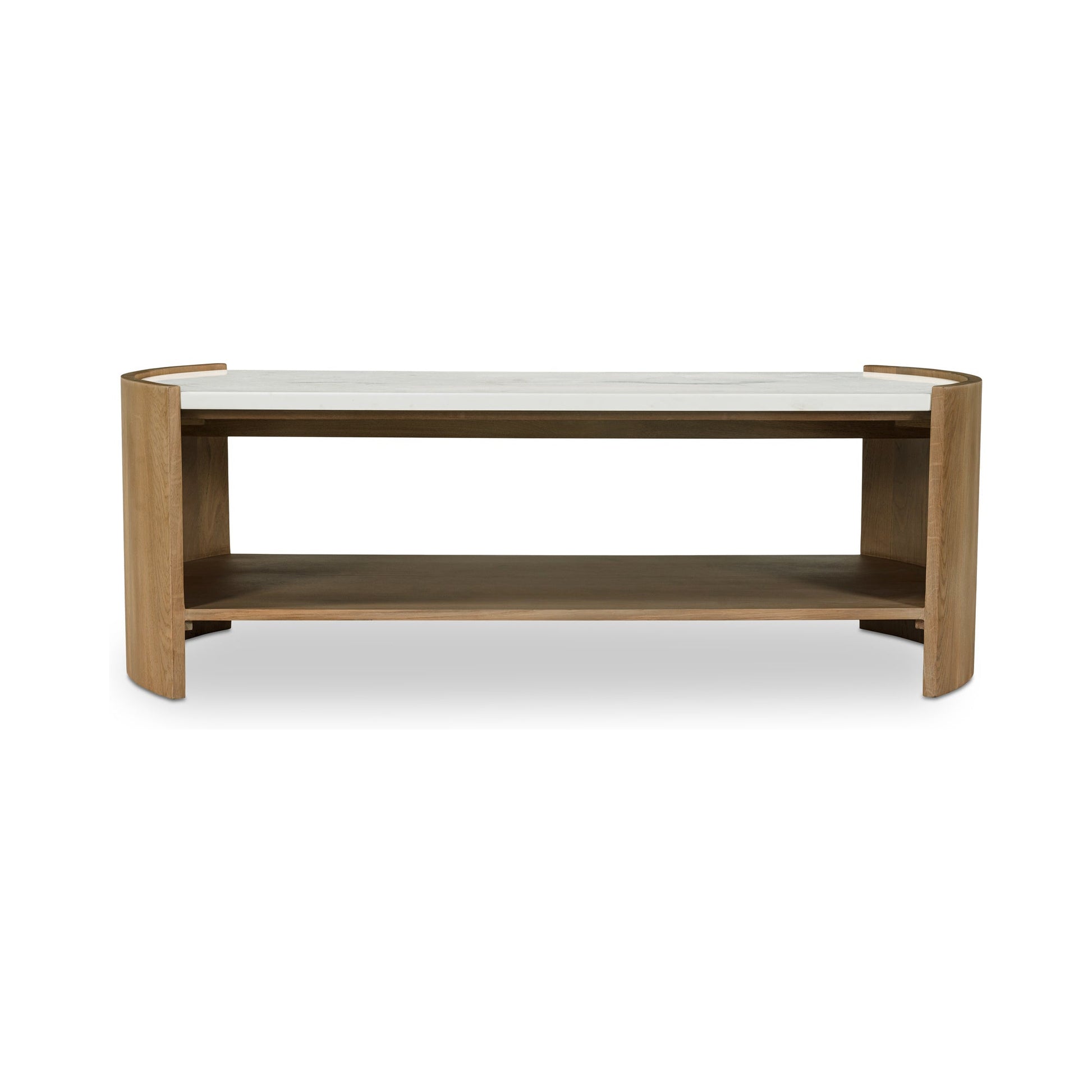 Fern White/Brown Coffee Table - Ornate Home