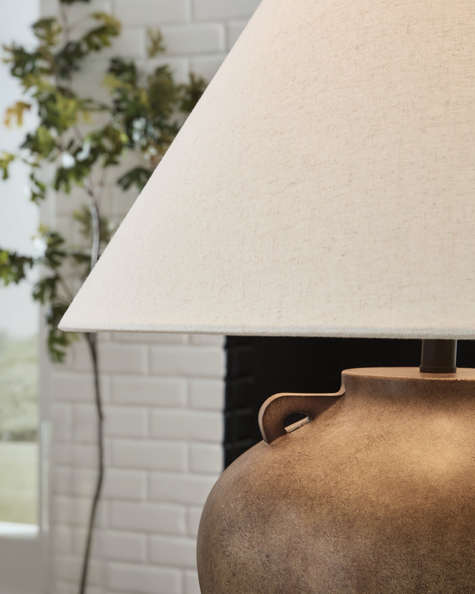 Ferrilby Antique Beige Table Lamp- Viva Furn