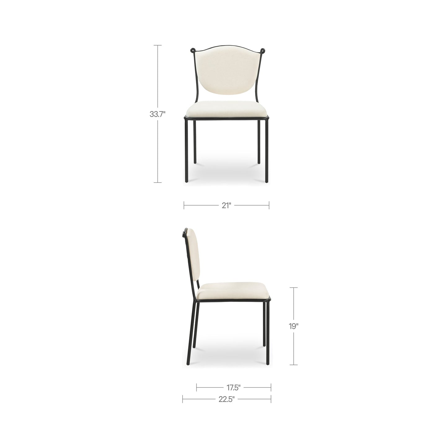 Ferris Cream Dining Chair - Ornate Home