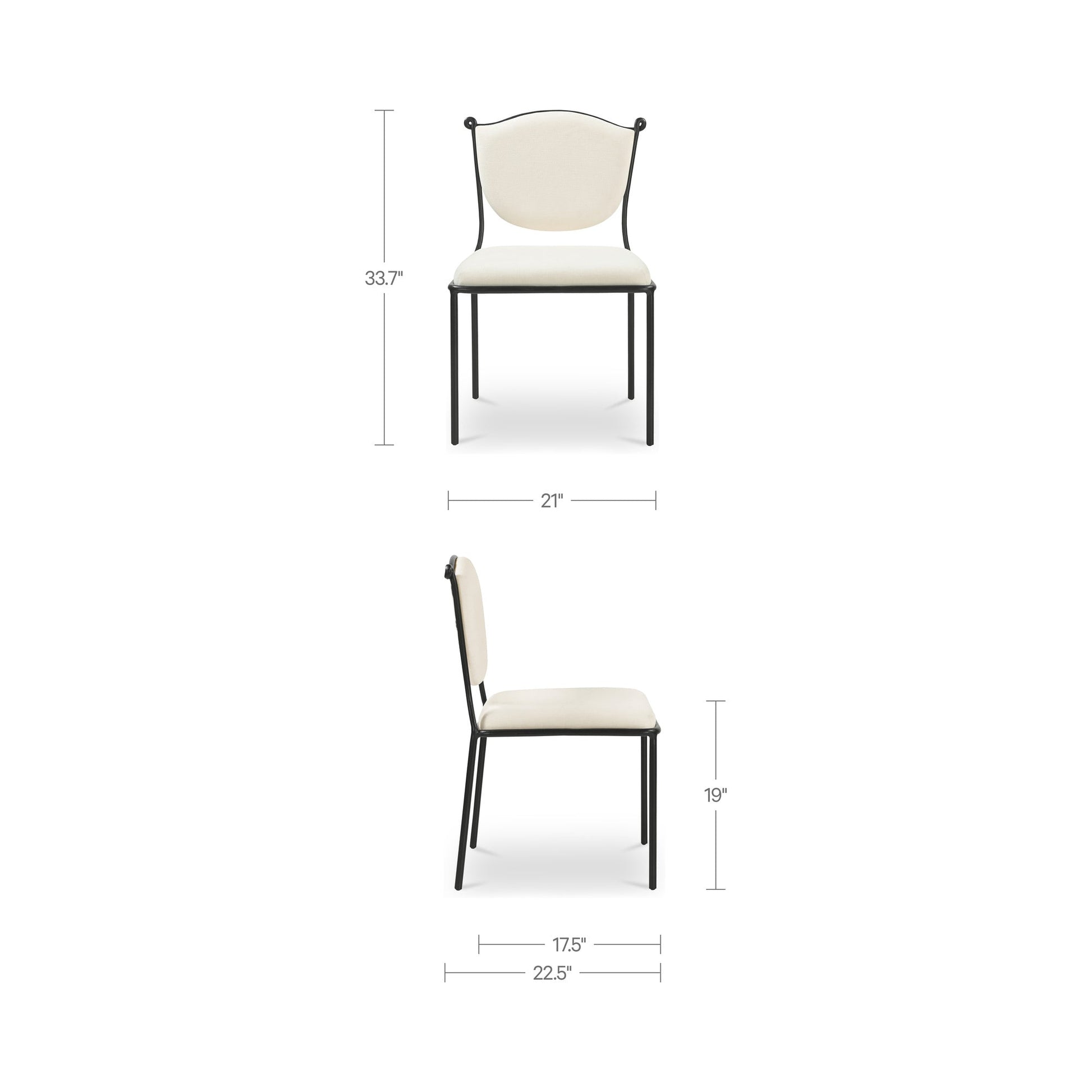 Ferris Cream Dining Chair - Ornate Home
