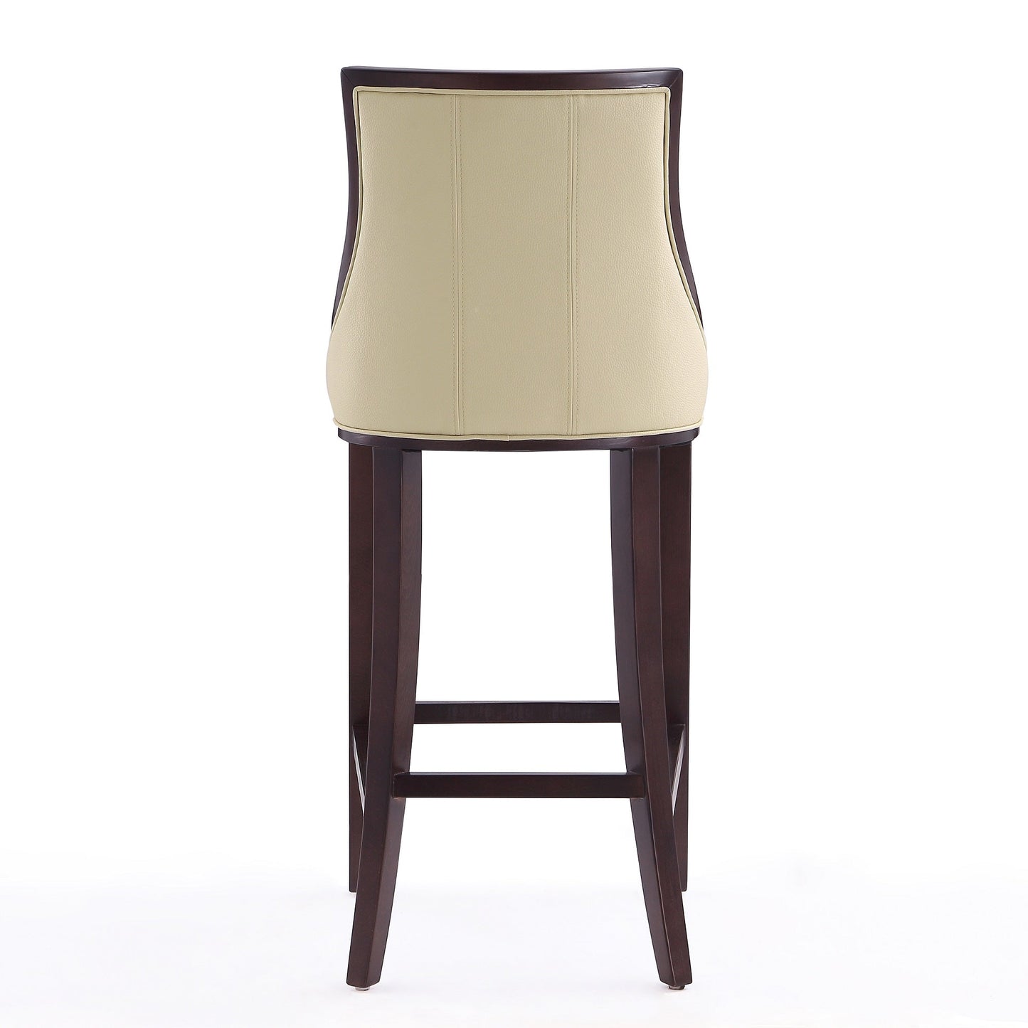 Fifth Avenue Bar Stool in Cream and Walnut - Ornate Home