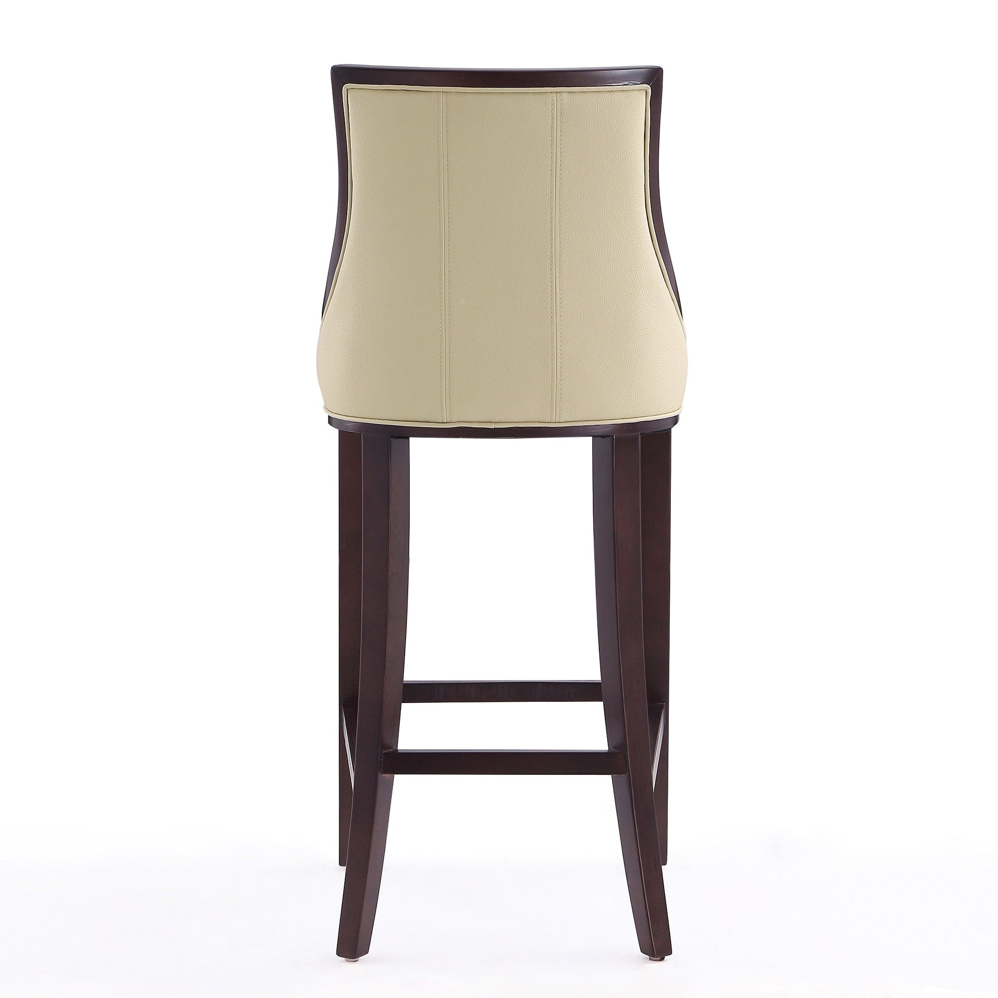 Fifth Avenue Bar Stool in Cream and Walnut - Ornate Home