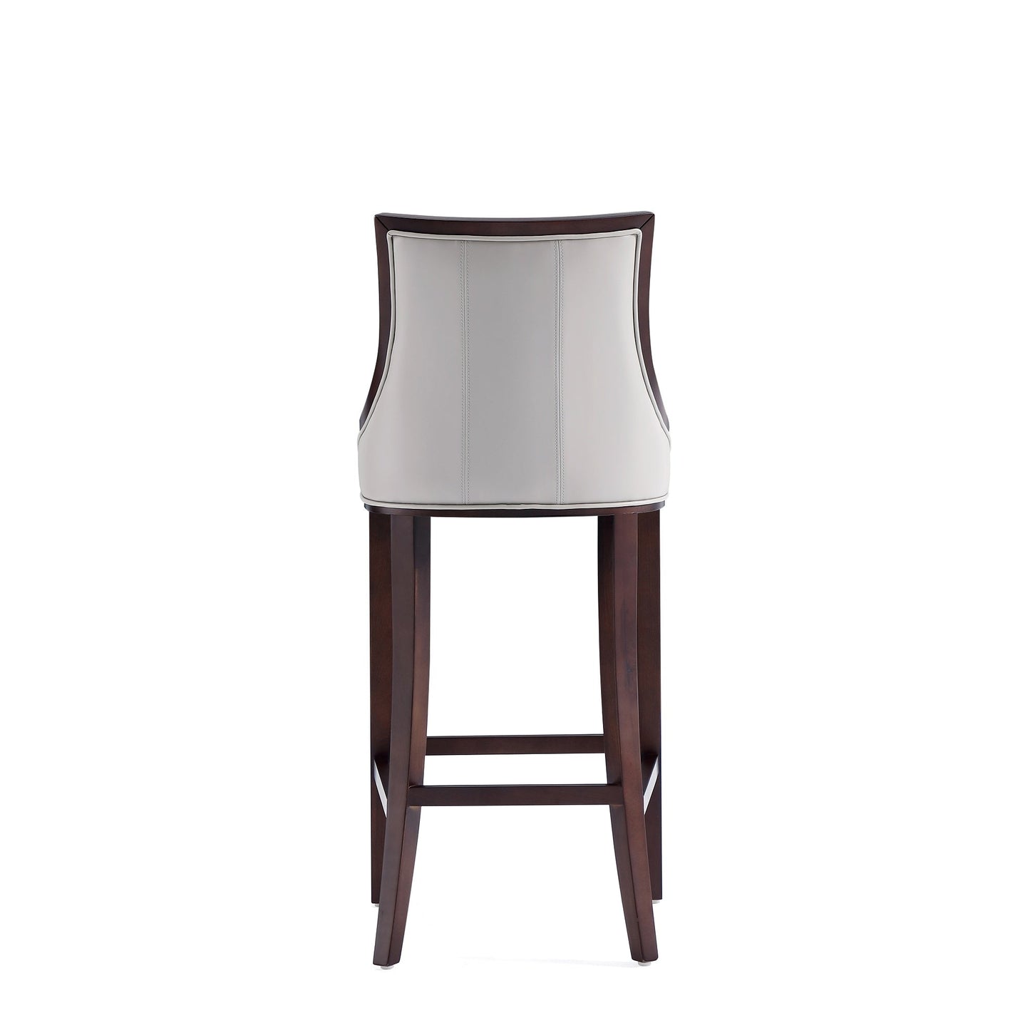 Fifth Avenue Faux Leather Barstool in Light Grey - Ornate Home