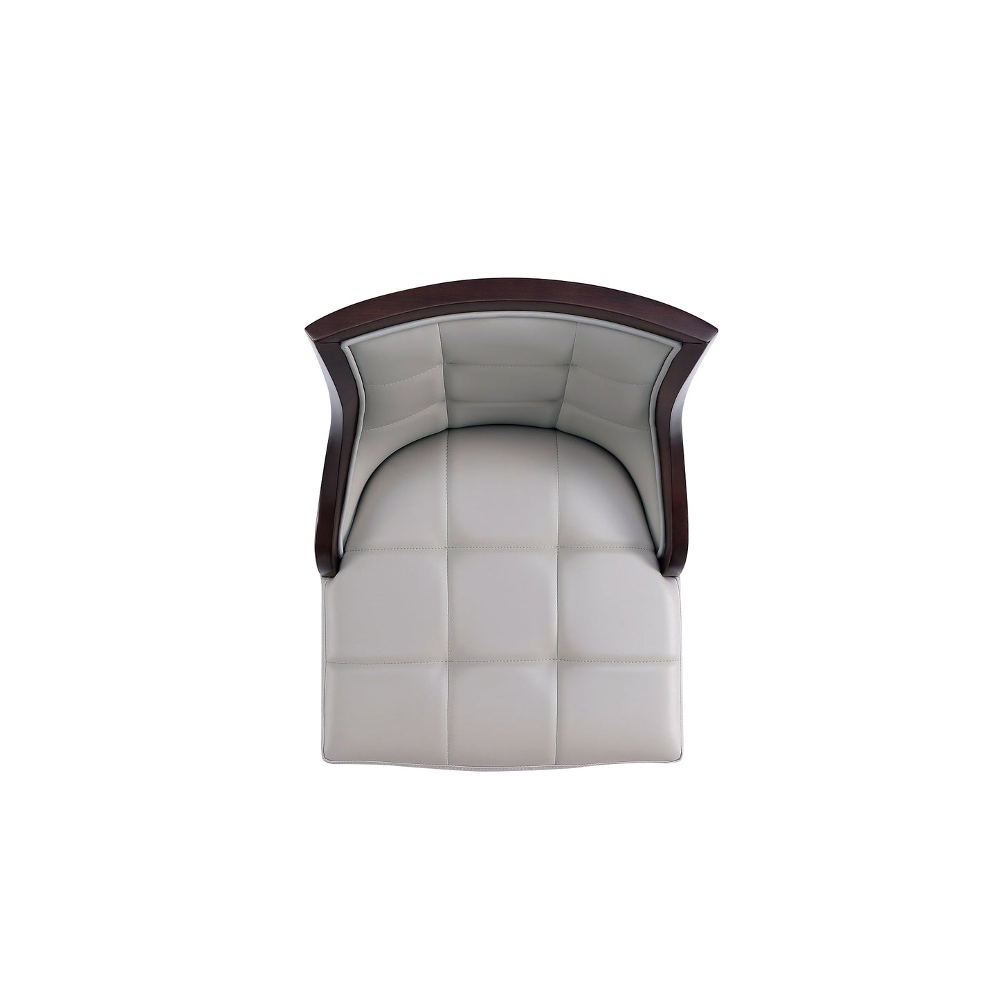 Fifth Avenue Faux Leather Barstool in Light Grey (set of 2) - Ornate Home