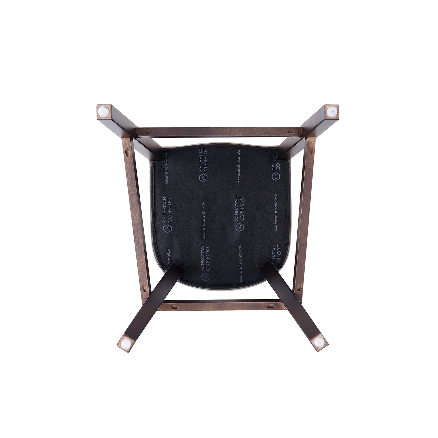 Fifth Avenue Faux Leather Barstool in Pebble Grey (set of 2) - Ornate Home