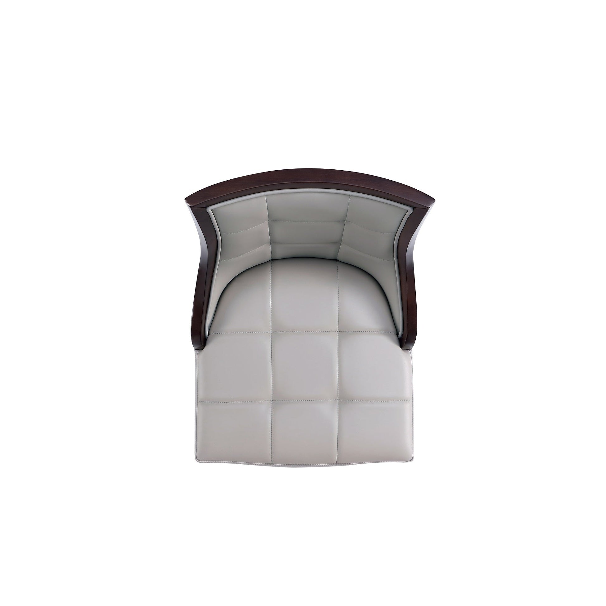 Fifth Avenue Faux Leather Counter Stool in Light Grey (set of 2) - Ornate Home