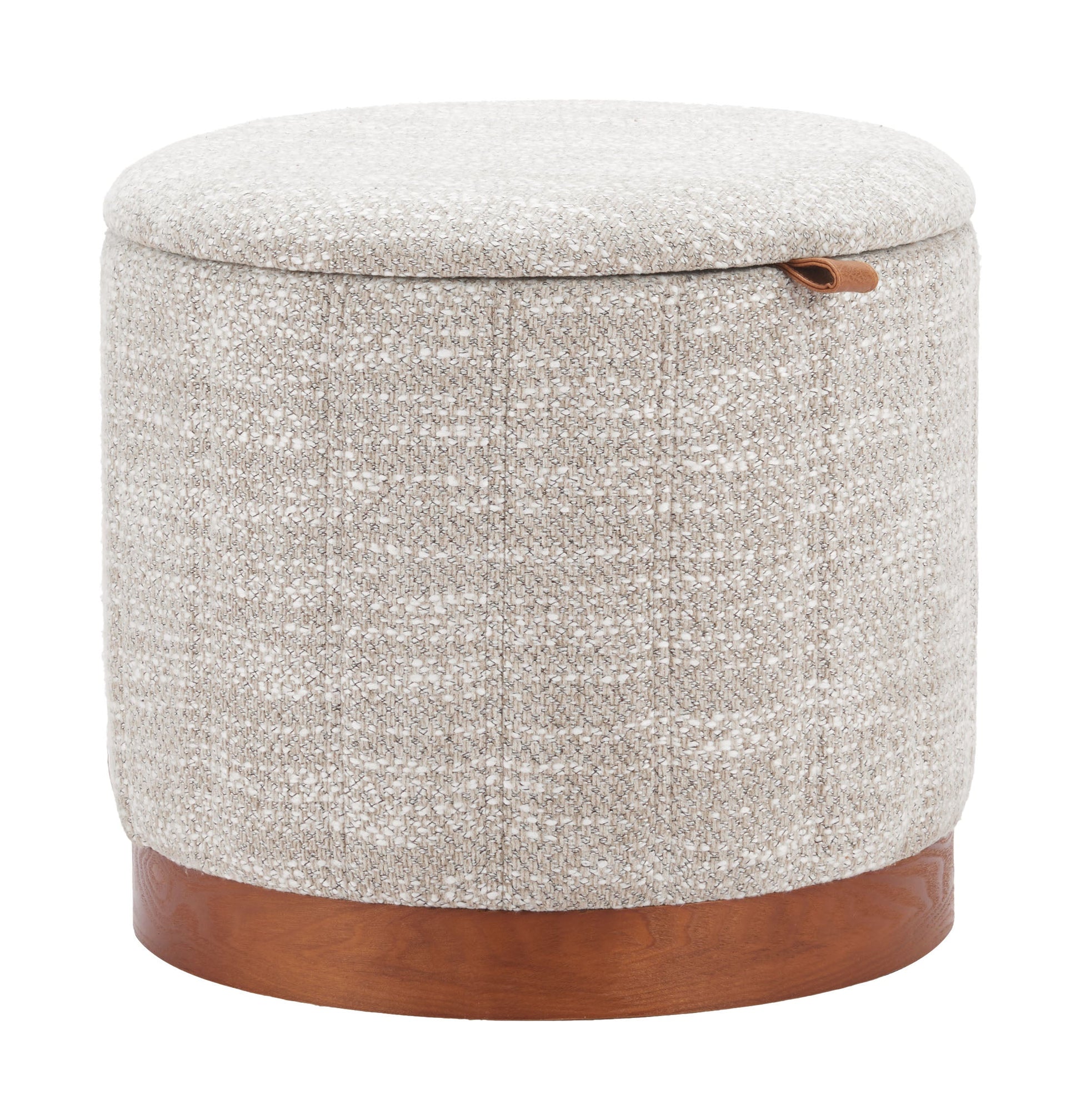 Fije Gray Storage Ottoman - Ornate Home