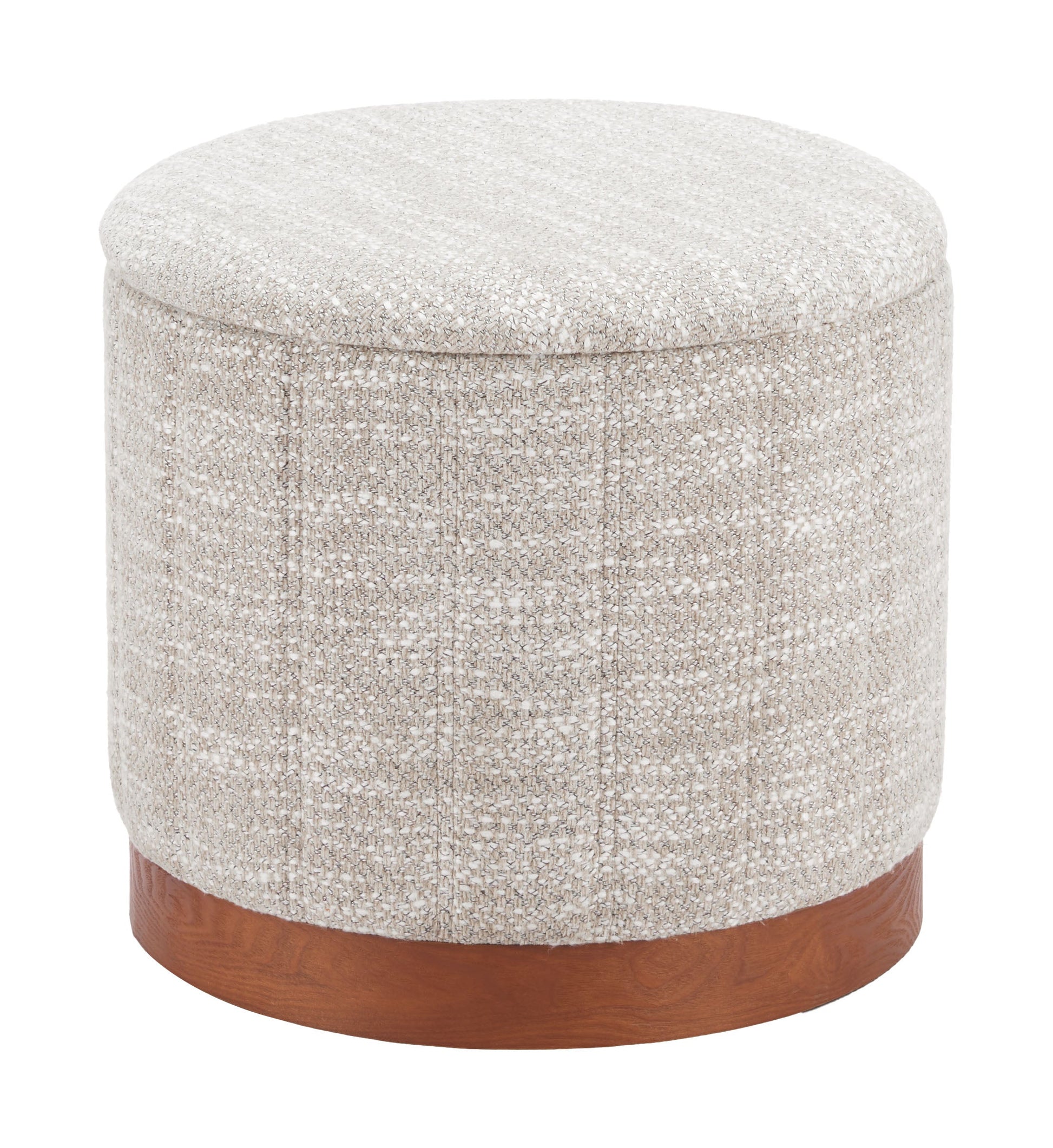 Fije Gray Storage Ottoman - Ornate Home
