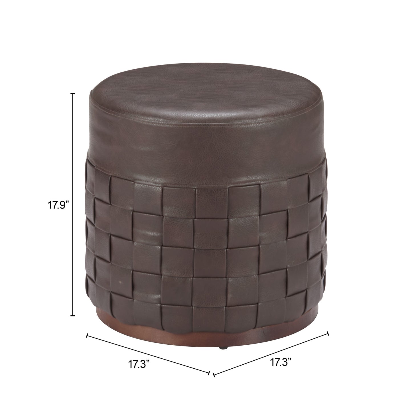 Filo Espresso Ottoman - Ornate Home