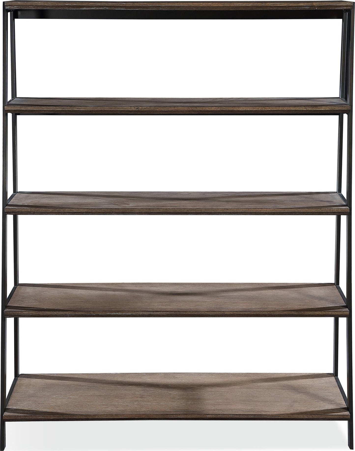 Finch Buckwheat/Antique Bronze Wood and Metal Etagere Bookcase - Ornate Home