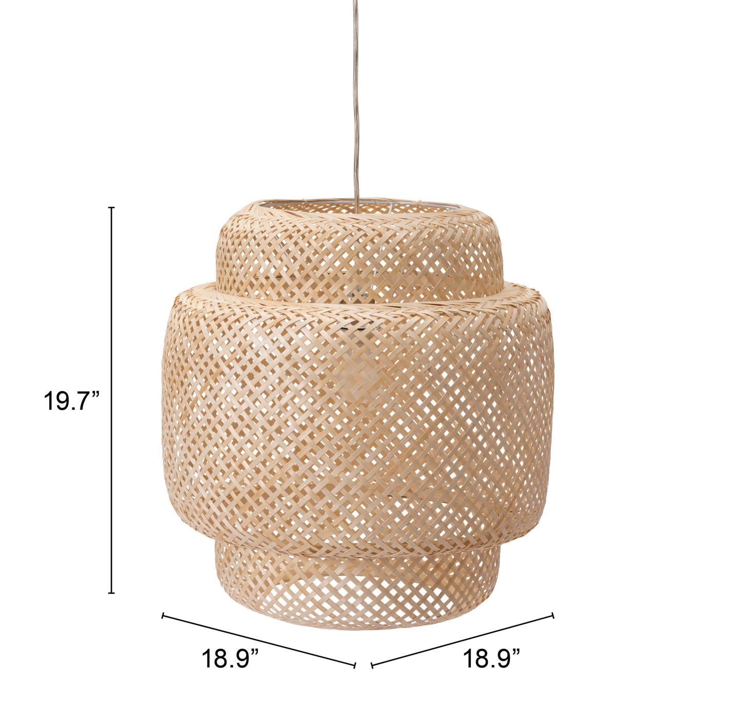 Finch Natural Ceiling Lamp - Ornate Home