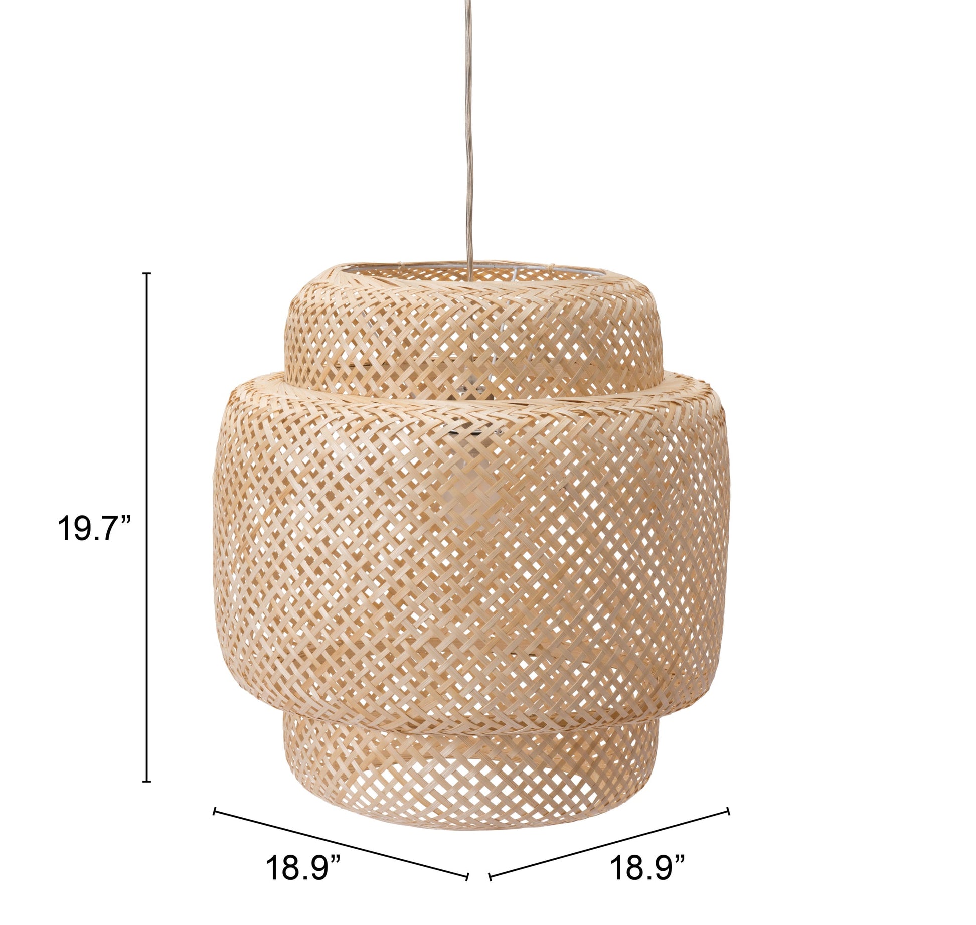 Finch Natural Ceiling Lamp - Ornate Home