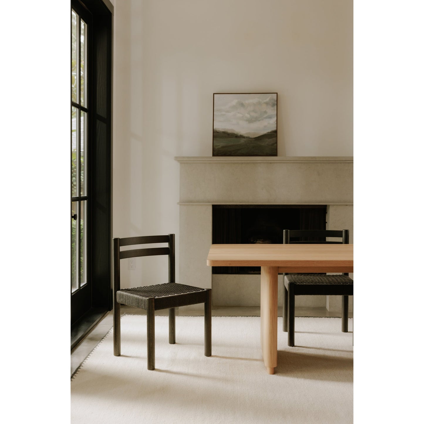 Finn Black Dining Chair (Set of 2) - Ornate Home