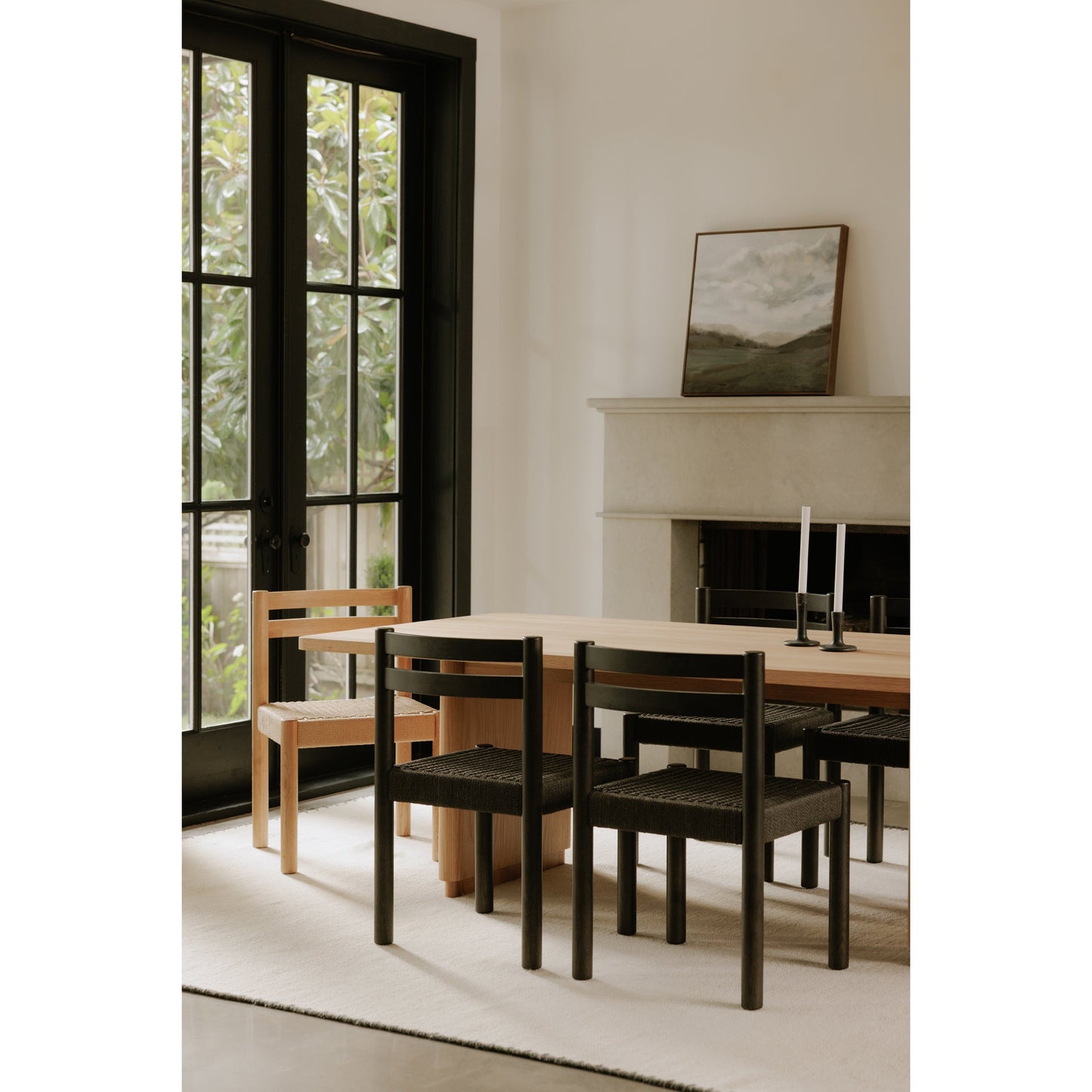 Finn Black Dining Chair (Set of 2) - Ornate Home