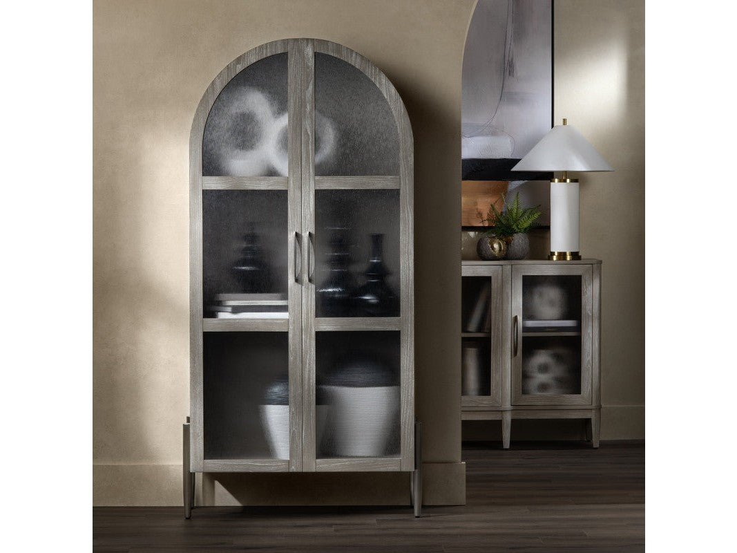 Finnley Brown/White Curio Cabinet - Ornate Home