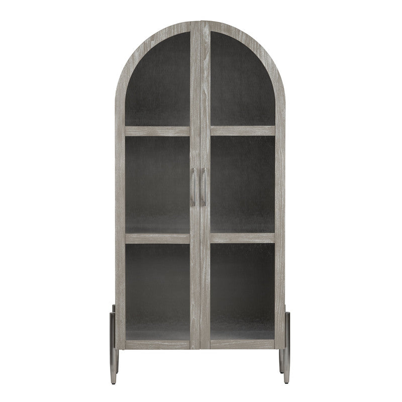 Finnley Brown/White Curio Cabinet - Ornate Home