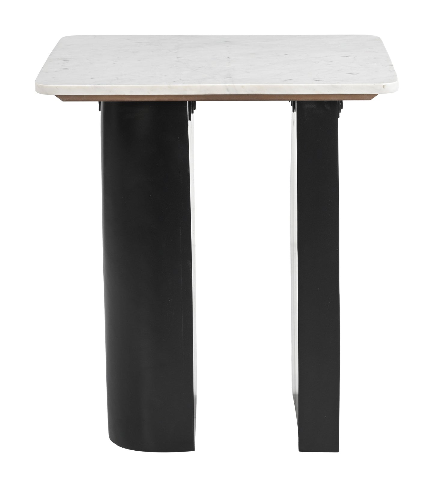 Fiora White & Black Side Table - Ornate Home