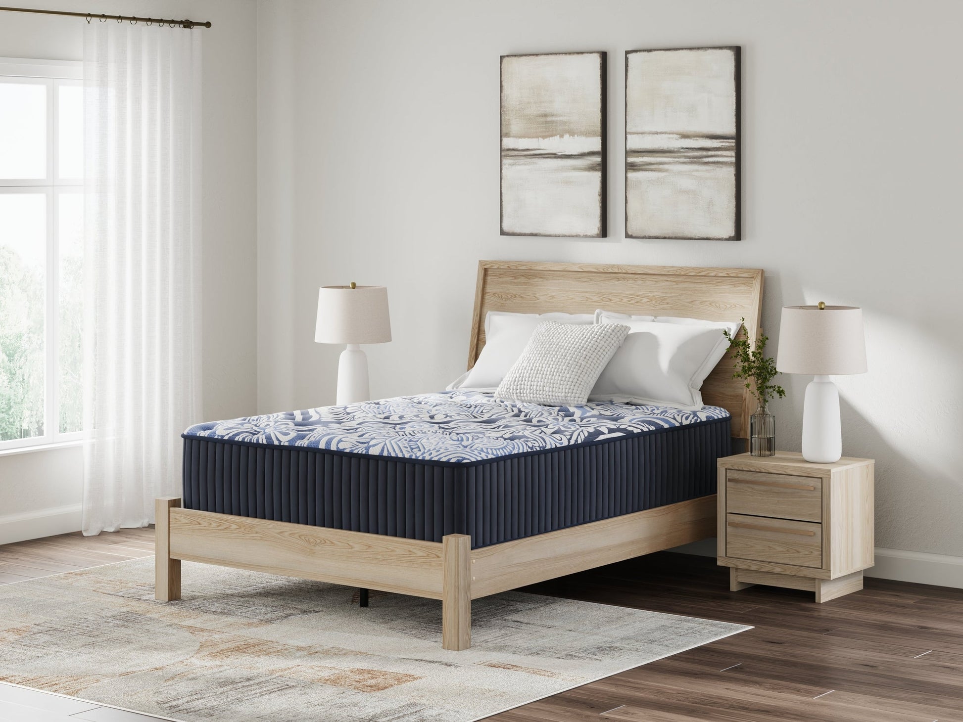 Firm Luxe 2.0 Blue Queen Mattress- Viva Furn