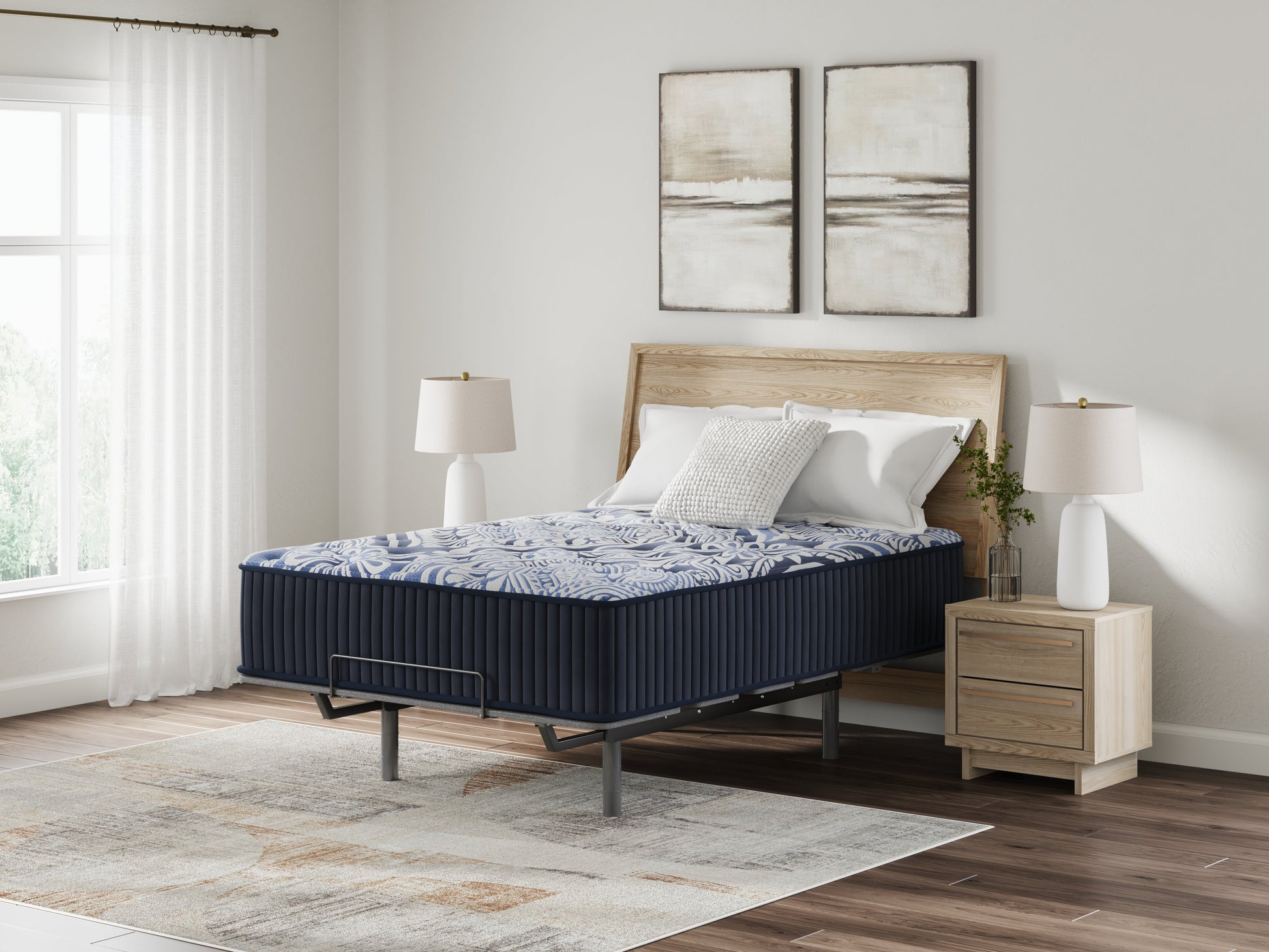 Firm Luxe 2.0 Blue Queen Mattress- Viva Furn