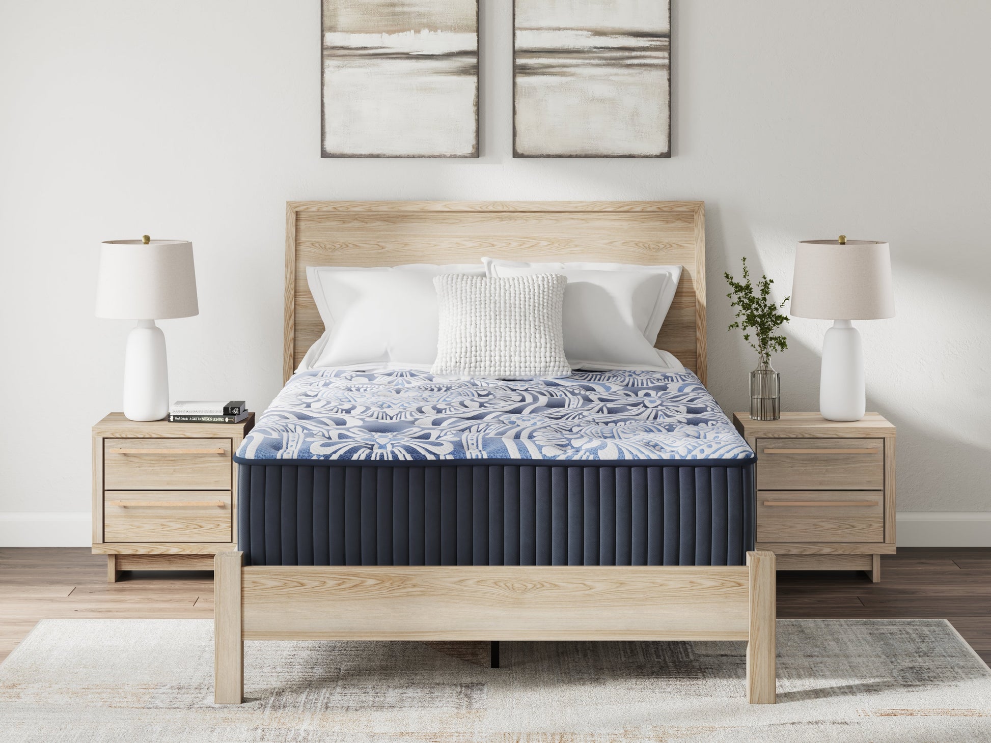 Firm Luxe 2.0 Blue Queen Mattress- Viva Furn