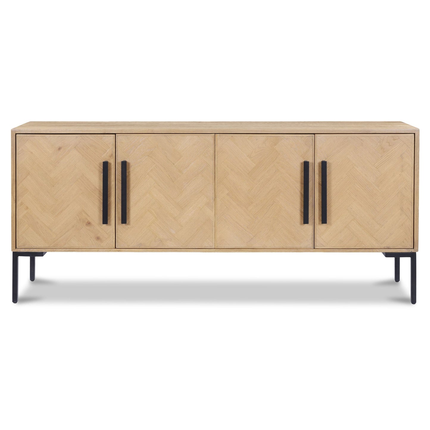 Fishbone Natural Sideboard - Ornate Home