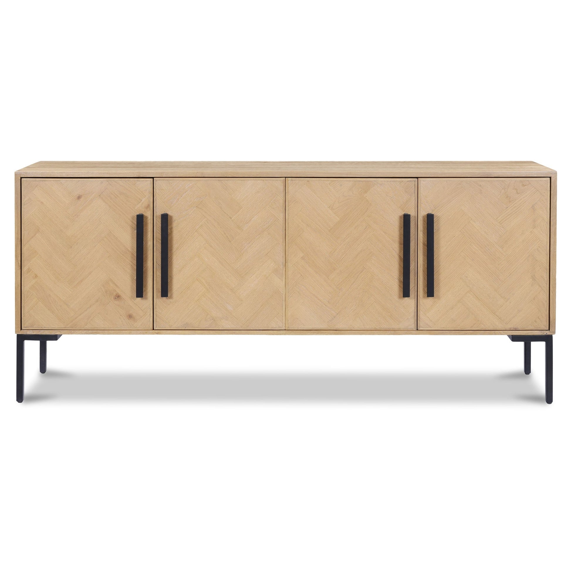 Fishbone Natural Sideboard - Ornate Home