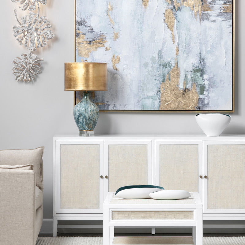 Fleur Grey/Gold Table Lamp - Ornate Home
