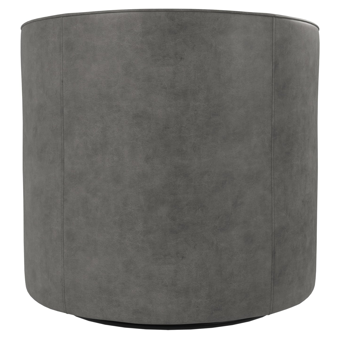 Fleur Grey Leather Swivel Chair - Ornate Home