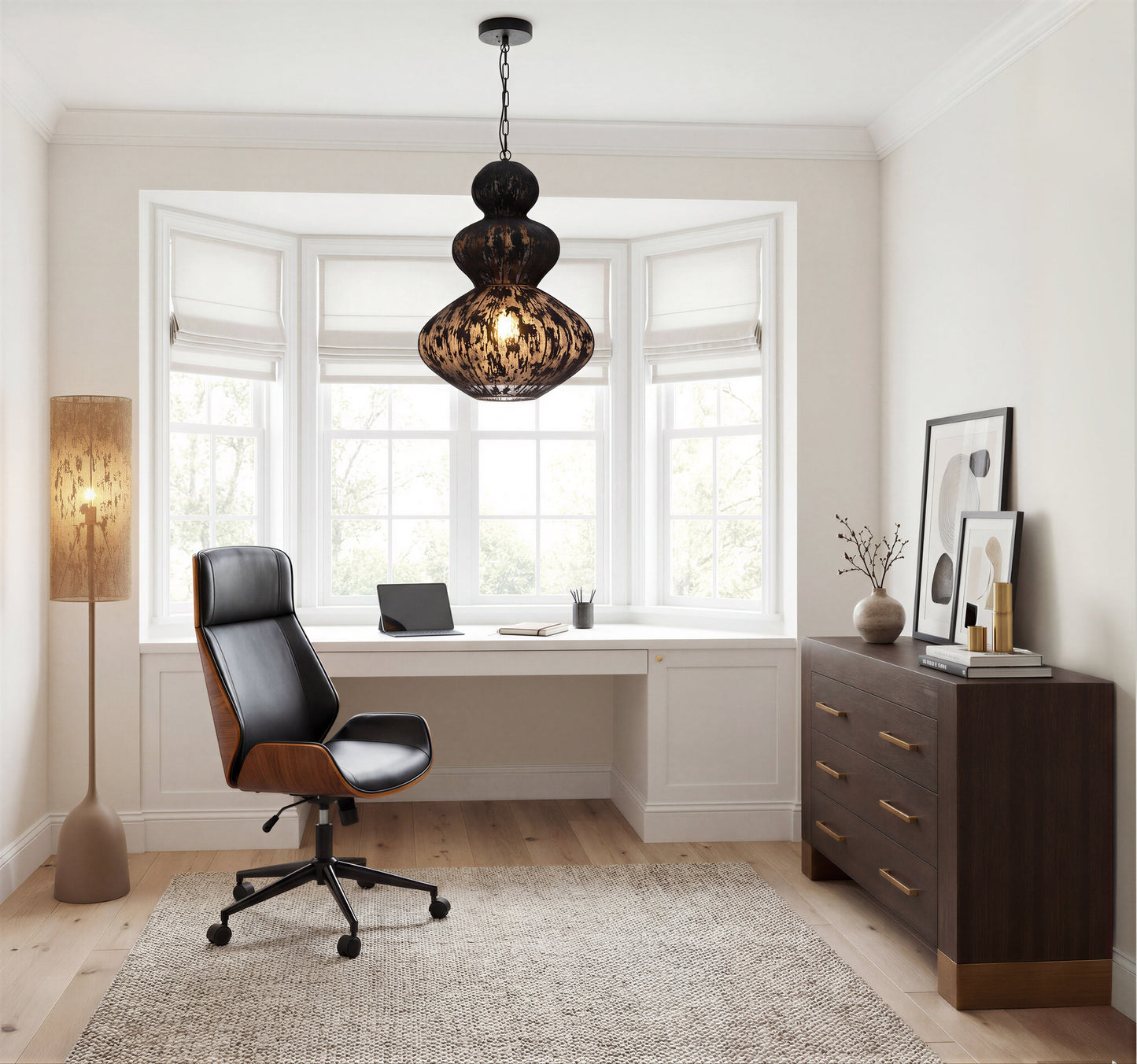 Flex Black High Back Office Chair - Ornate Home
