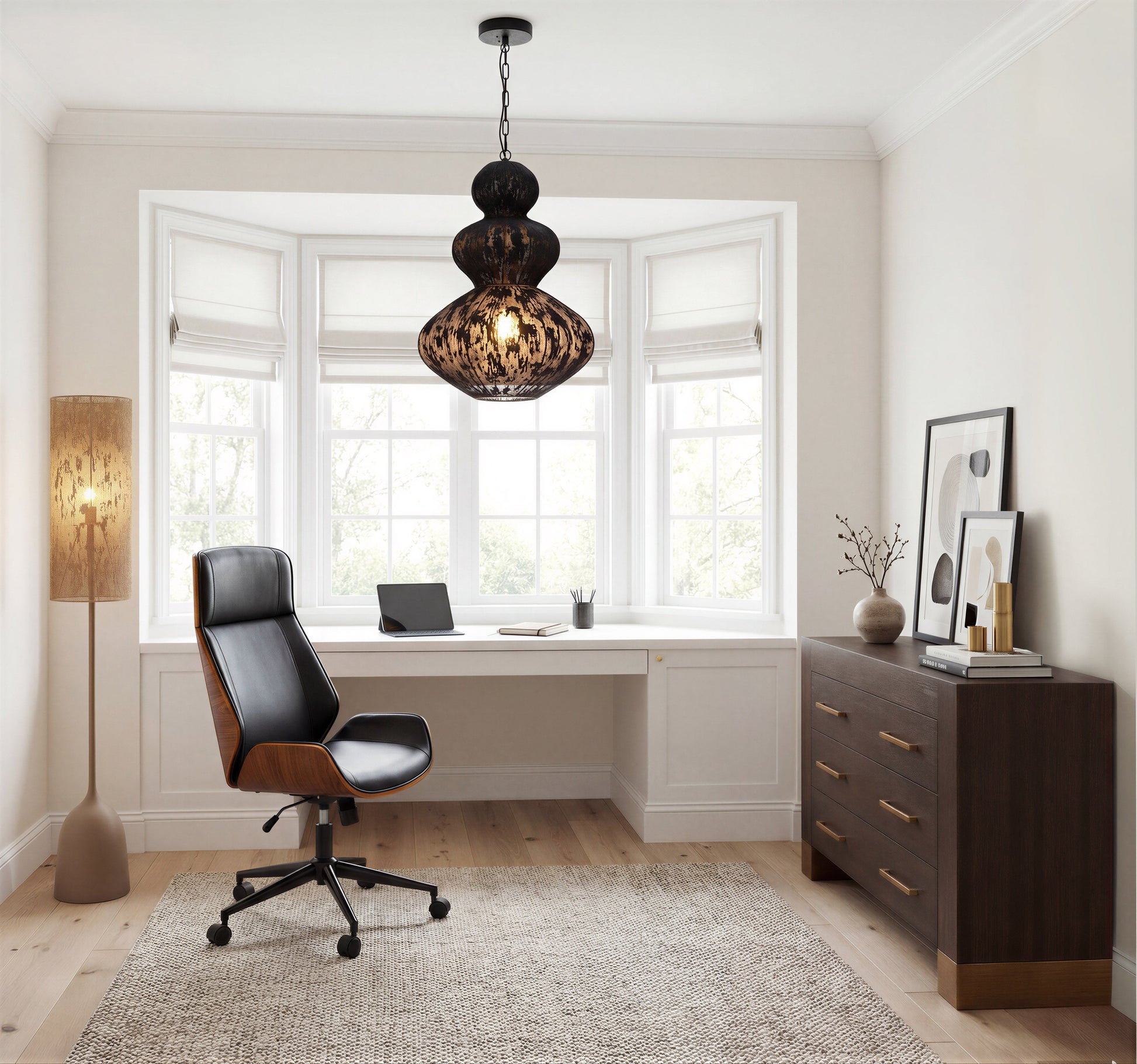 Flex Black High Back Office Chair - Ornate Home