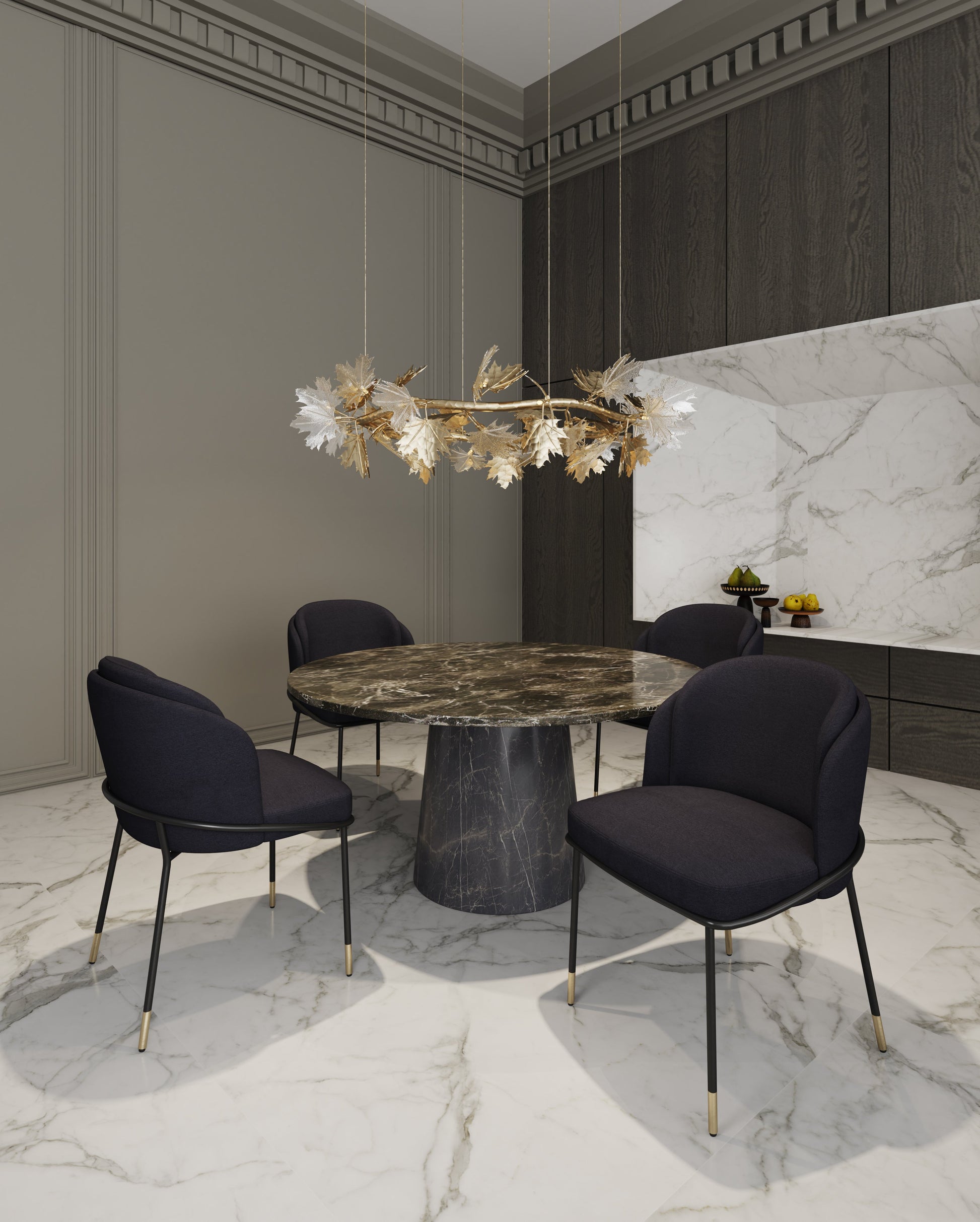 Flor Dining Chair in Black - Ornate Home