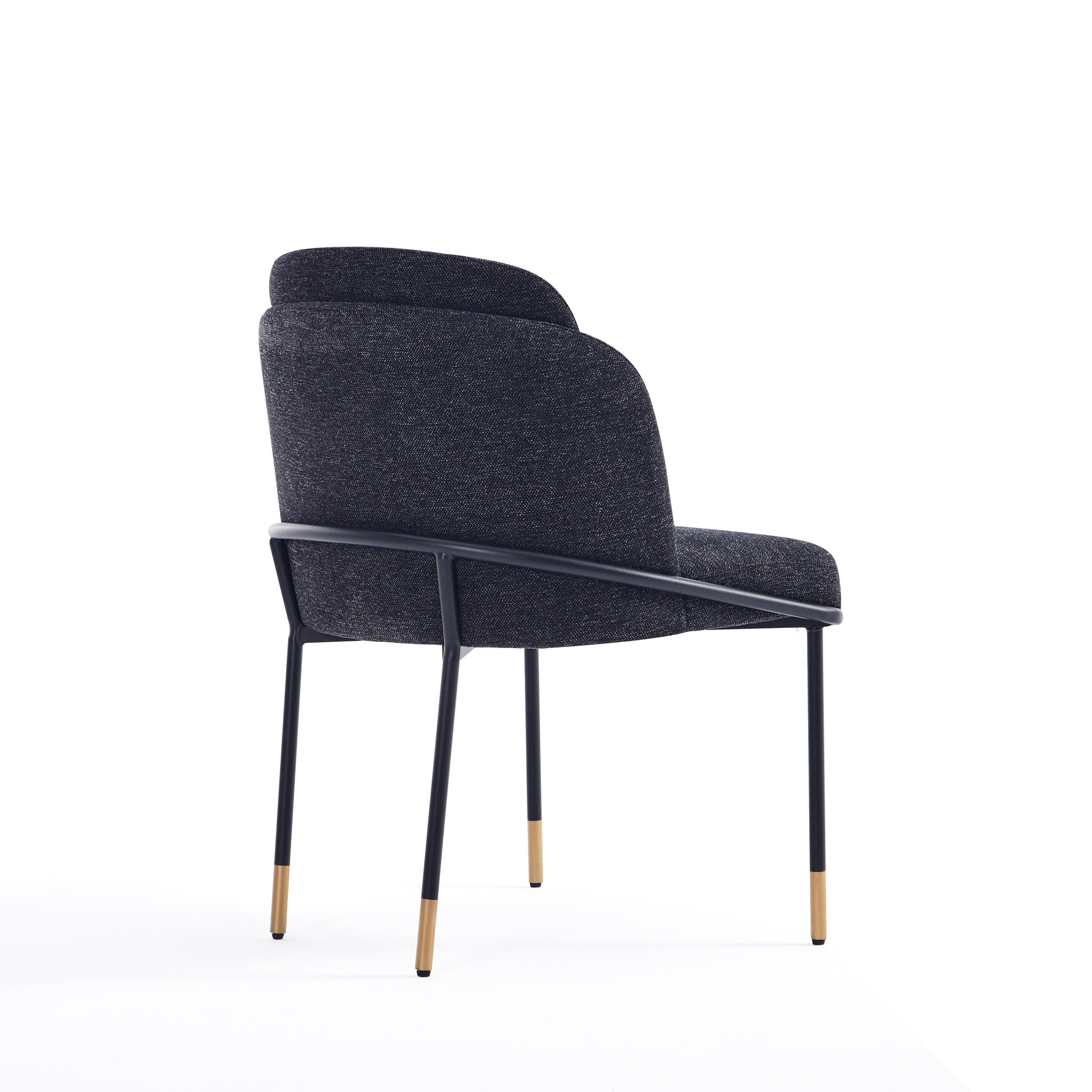 Flor Dining Chair in Black (set of 2) - Ornate Home