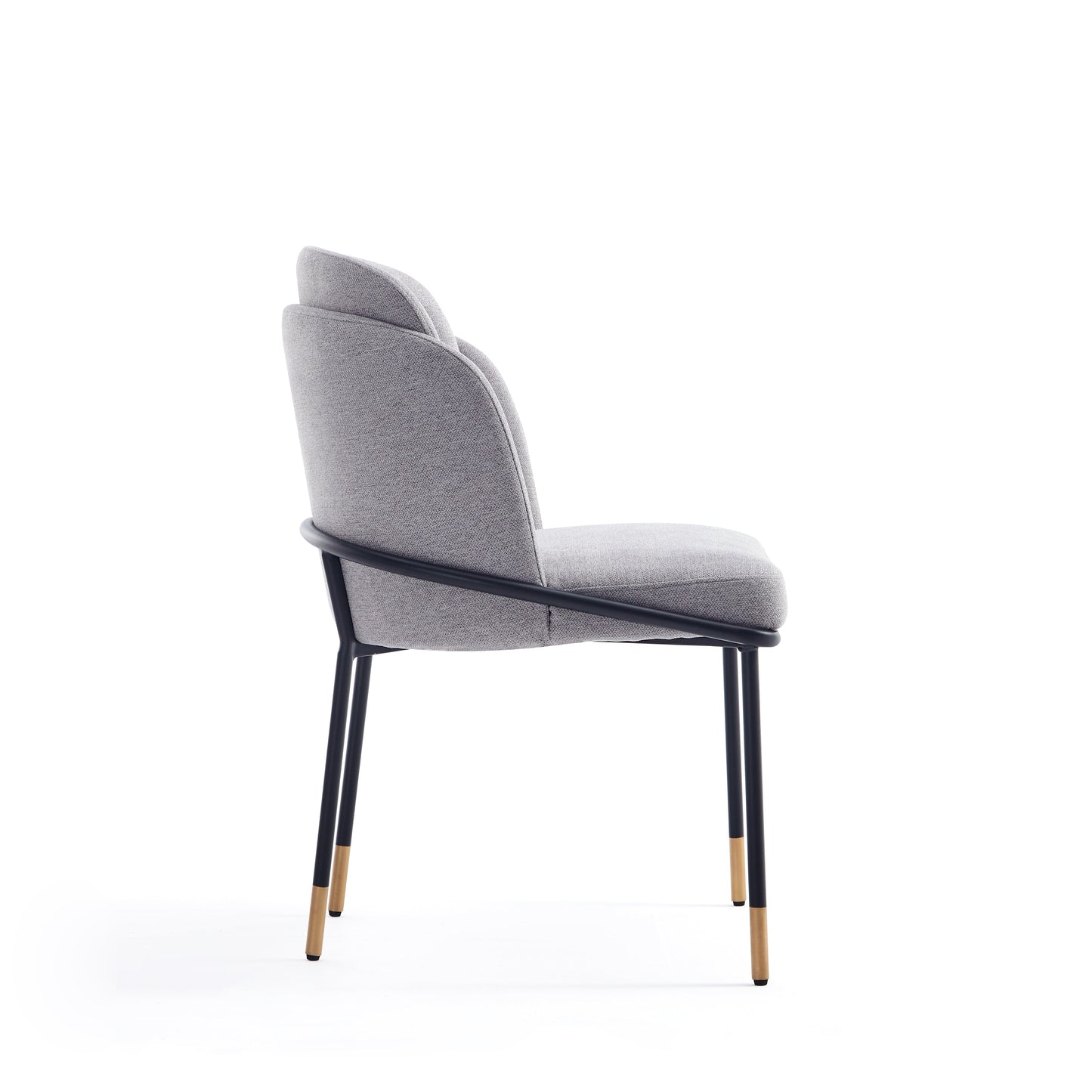 Flor Dining Chair in Gray (set of 2) - Ornate Home