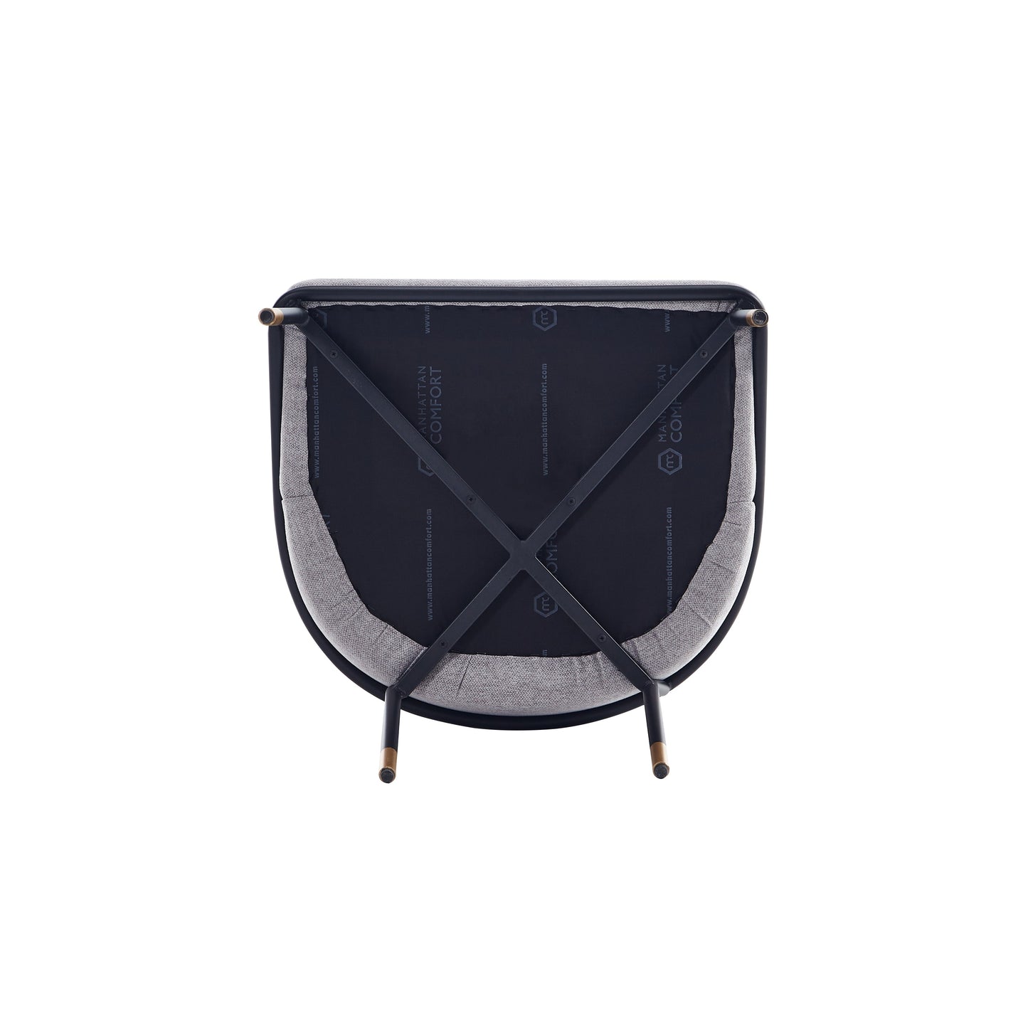 Flor Dining Chair in Gray (set of 2) - Ornate Home